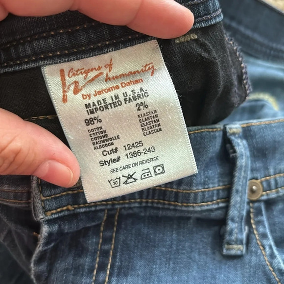 Citizens of Humanity Dani Cropped Straight Leg Denim Jeans- Size 30 - Picture 10 of 10